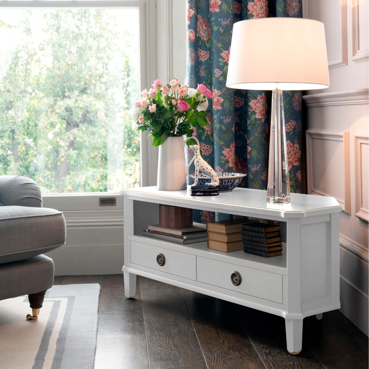 Henshaw 2 Drawer Corner TV Unit