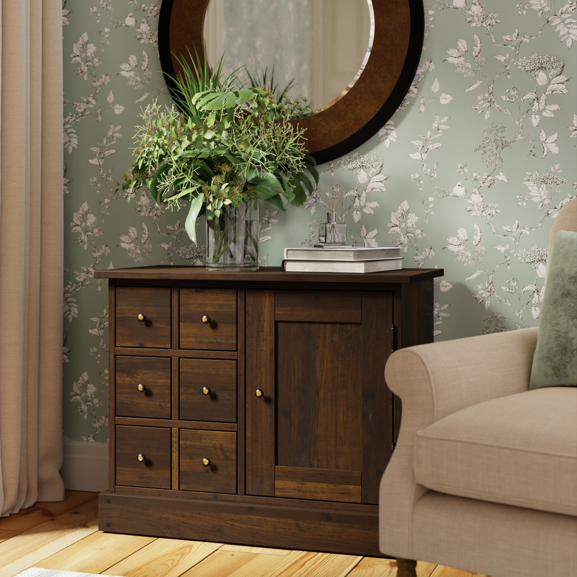 Garrat 1 Door & 6 Drawer Sideboard