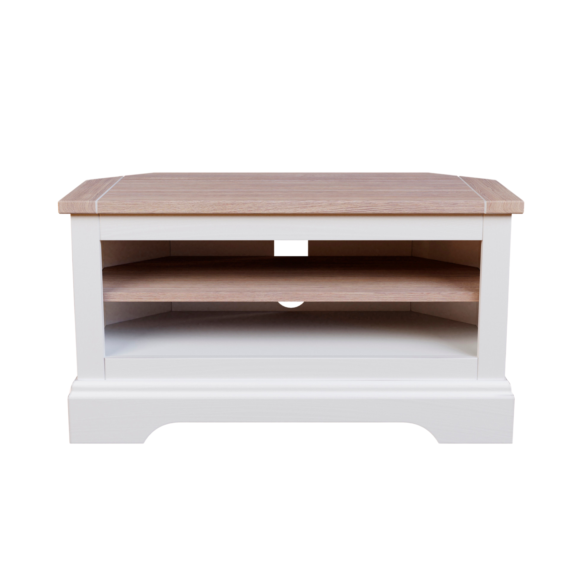 Dorset White Corner TV Unit