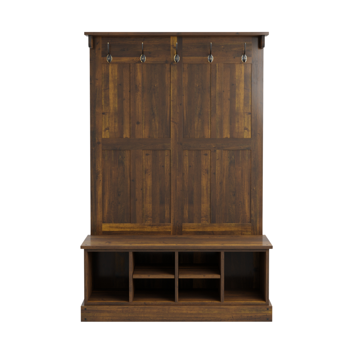 Garrat Tall Bench with Coat Rack