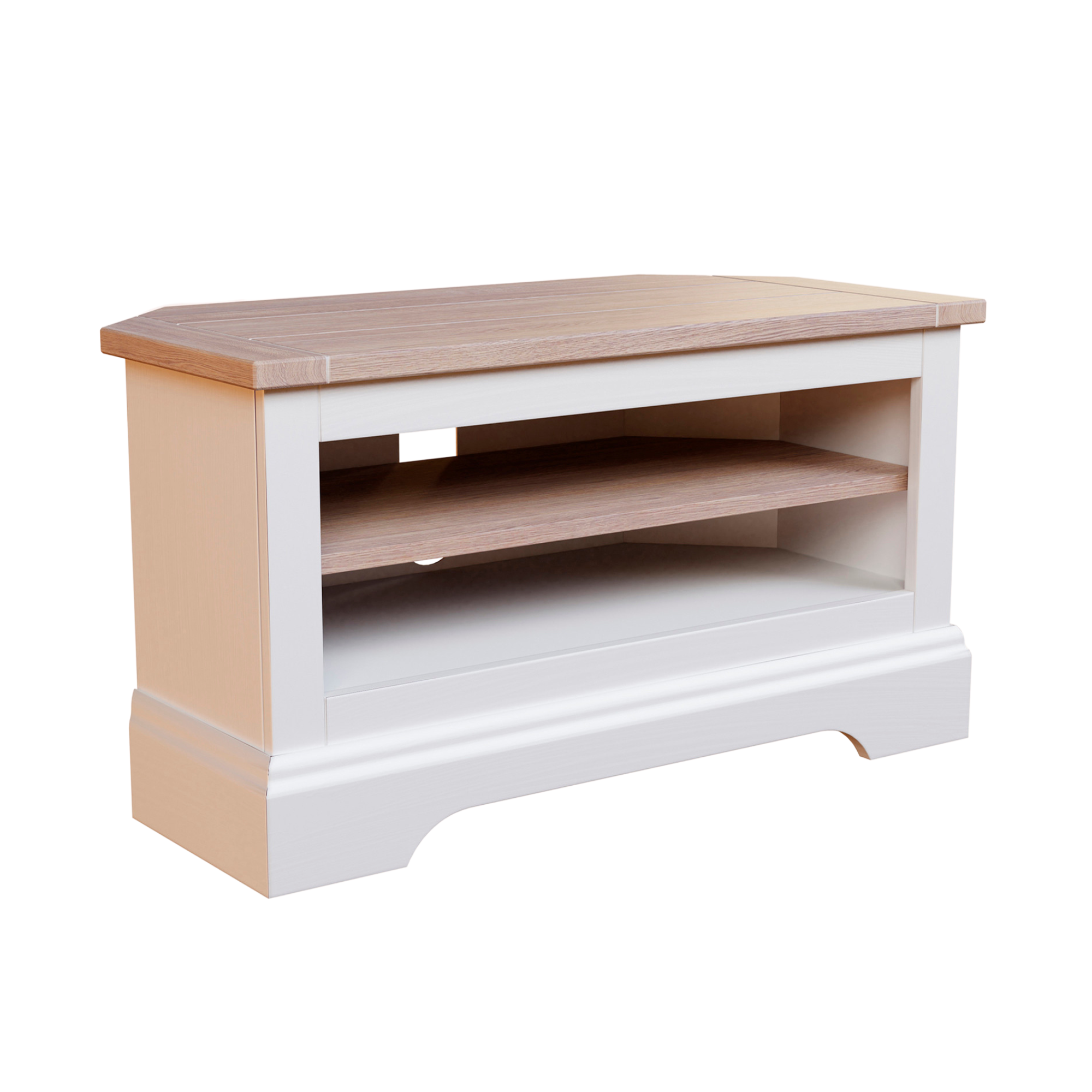 Dorset White Corner TV Unit