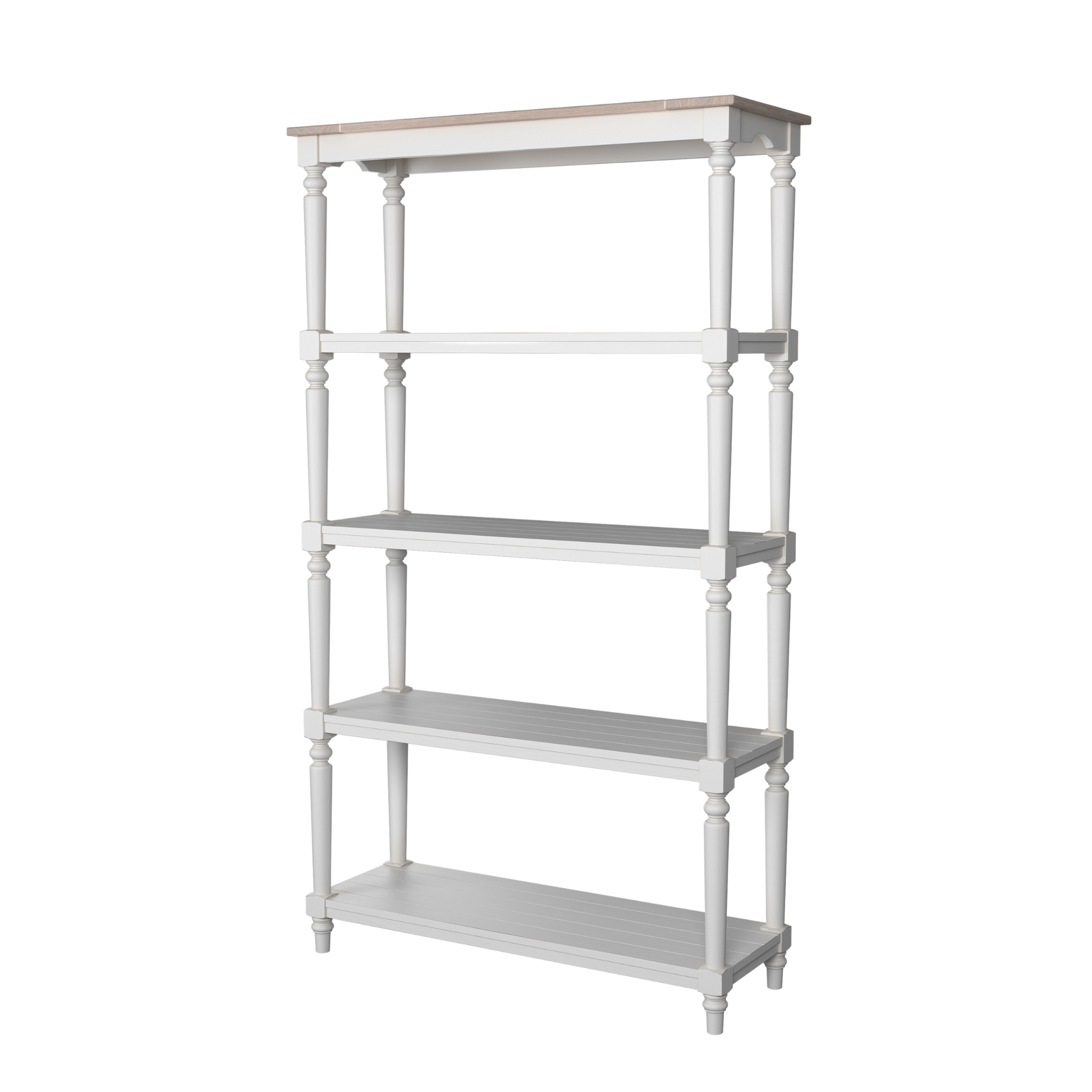 Dorset White Open Bookcase