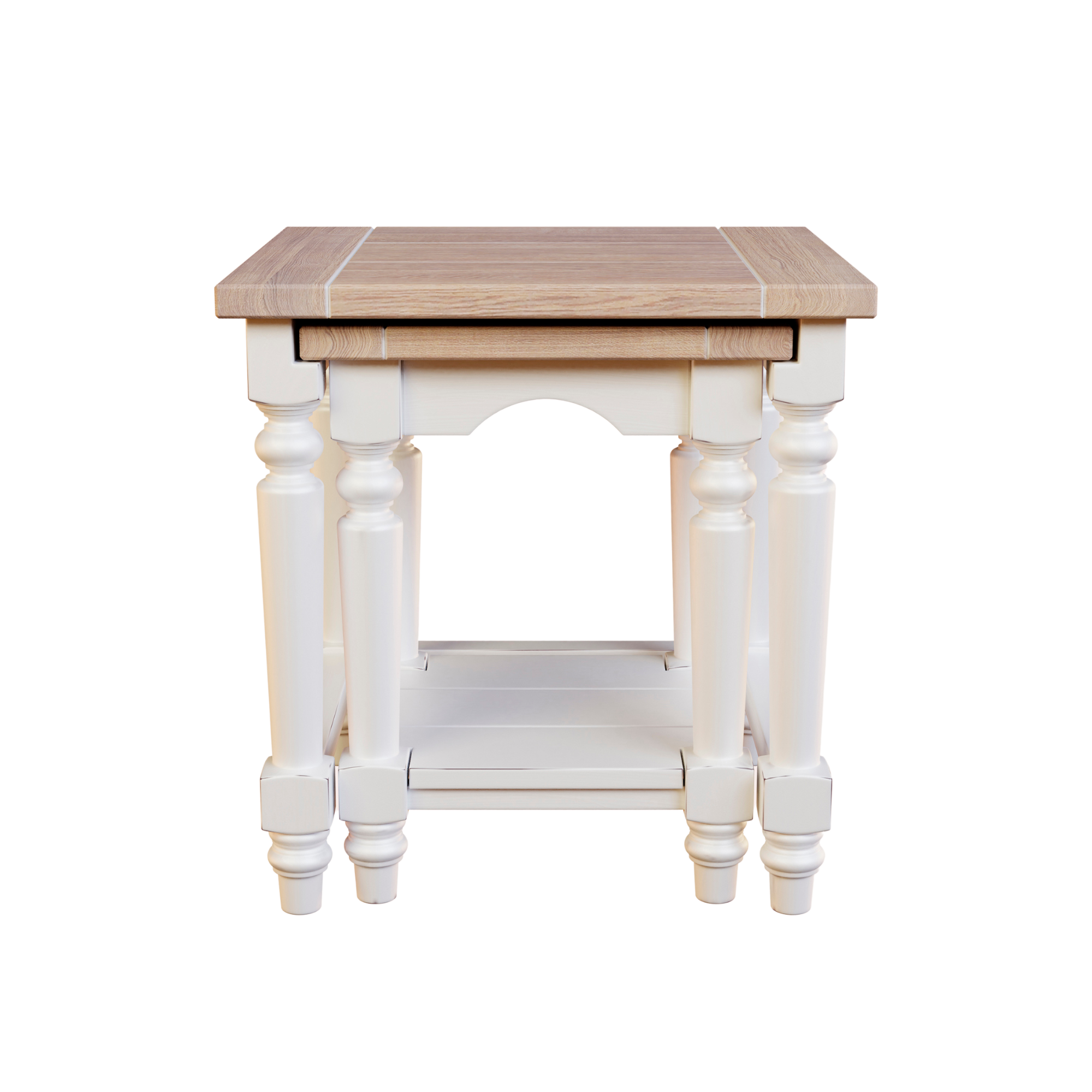 Dorset White Nest of 2 Tables