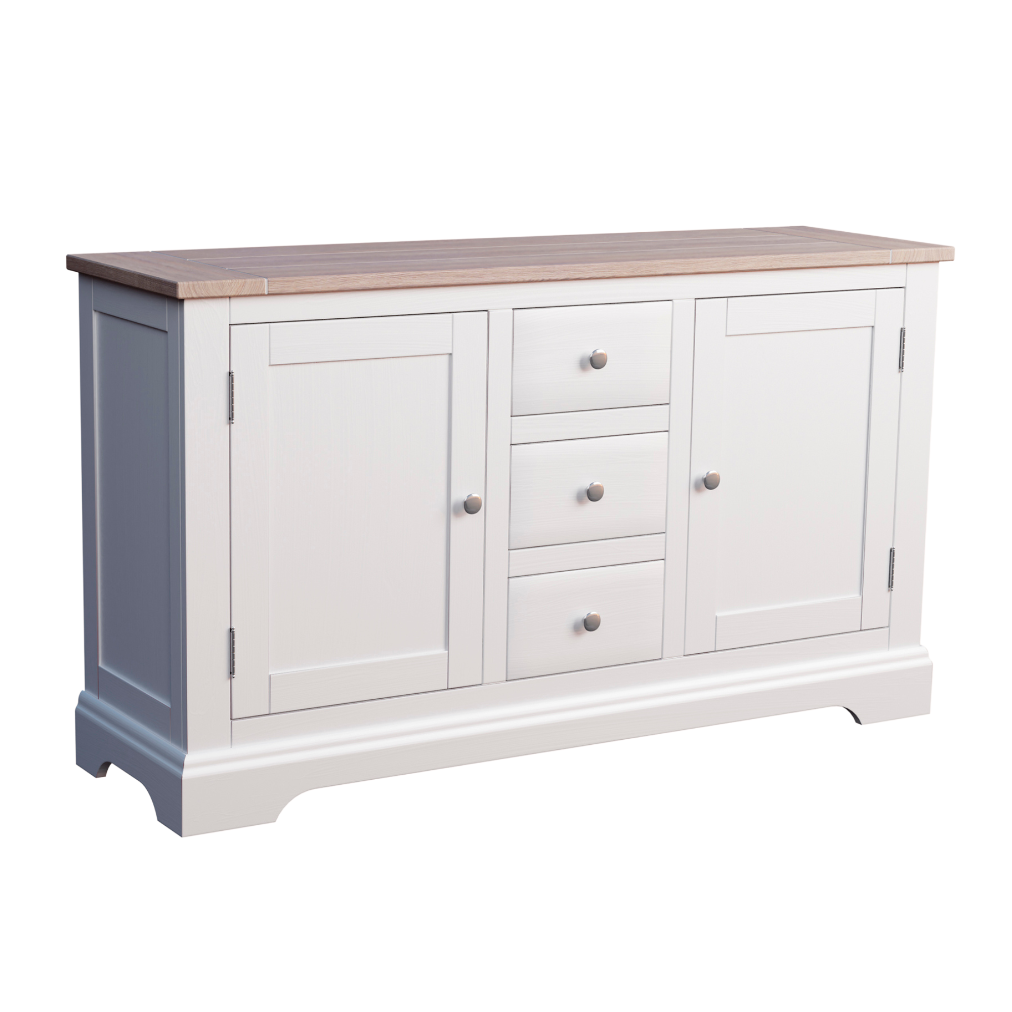 Dorset White 2 Door 3 Drawer Sideboard