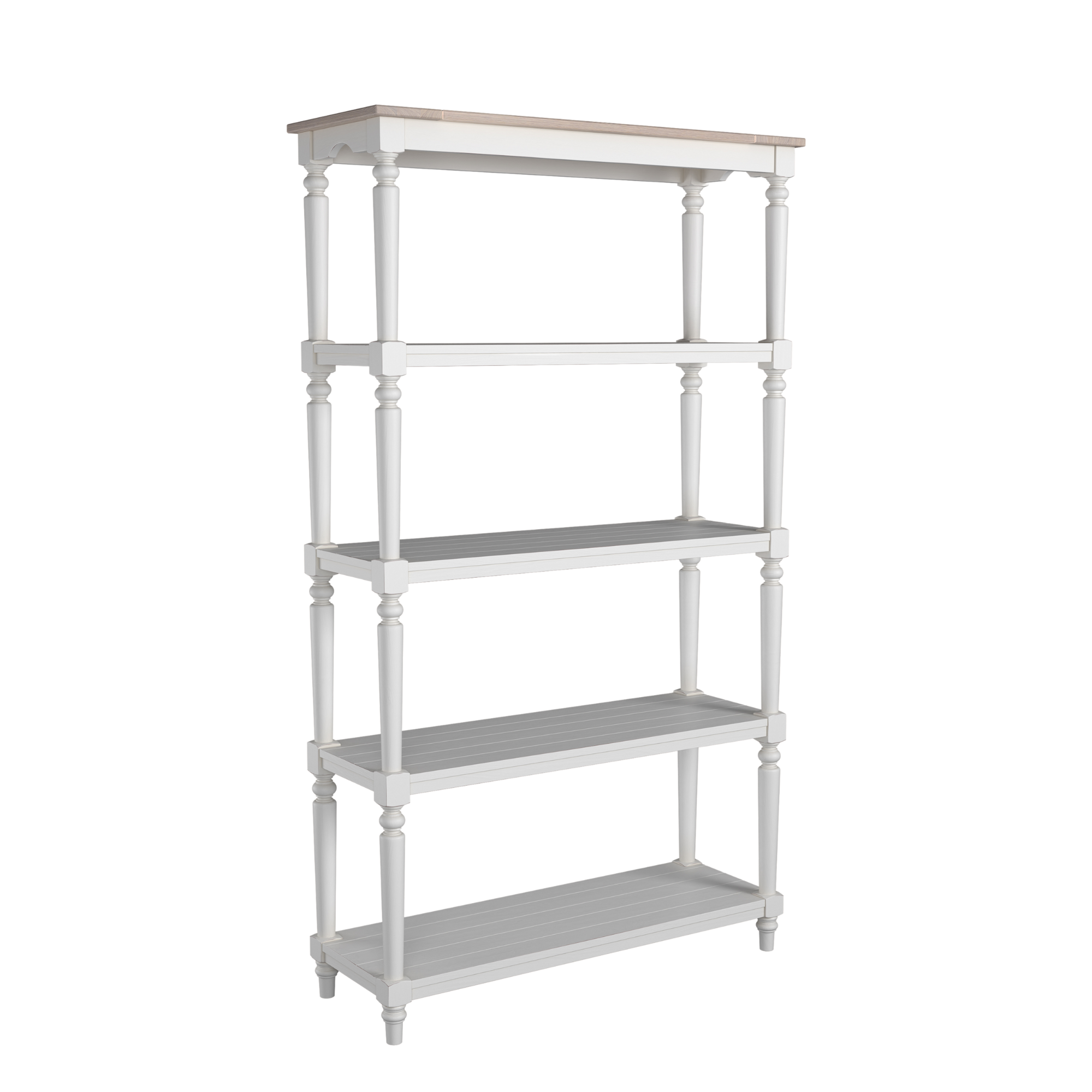 Dorset White Open Bookcase
