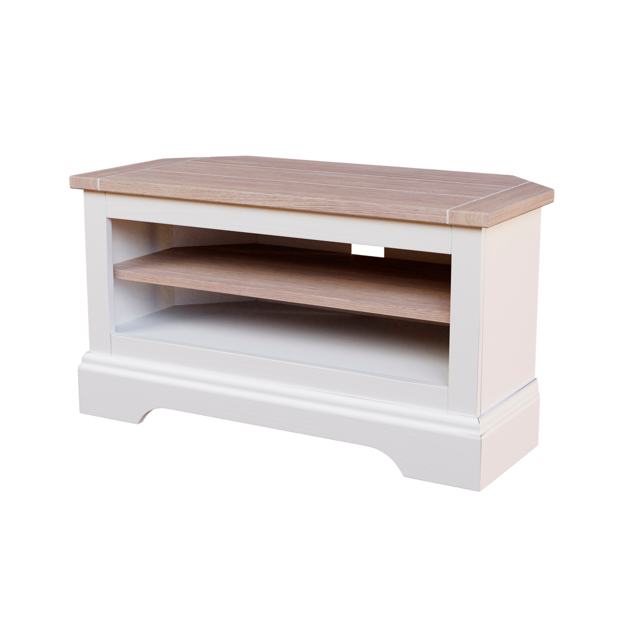Dorset White Corner TV Unit