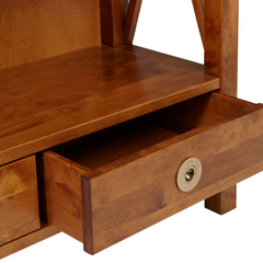 Balmoral 2 Drawer Single Bookcase