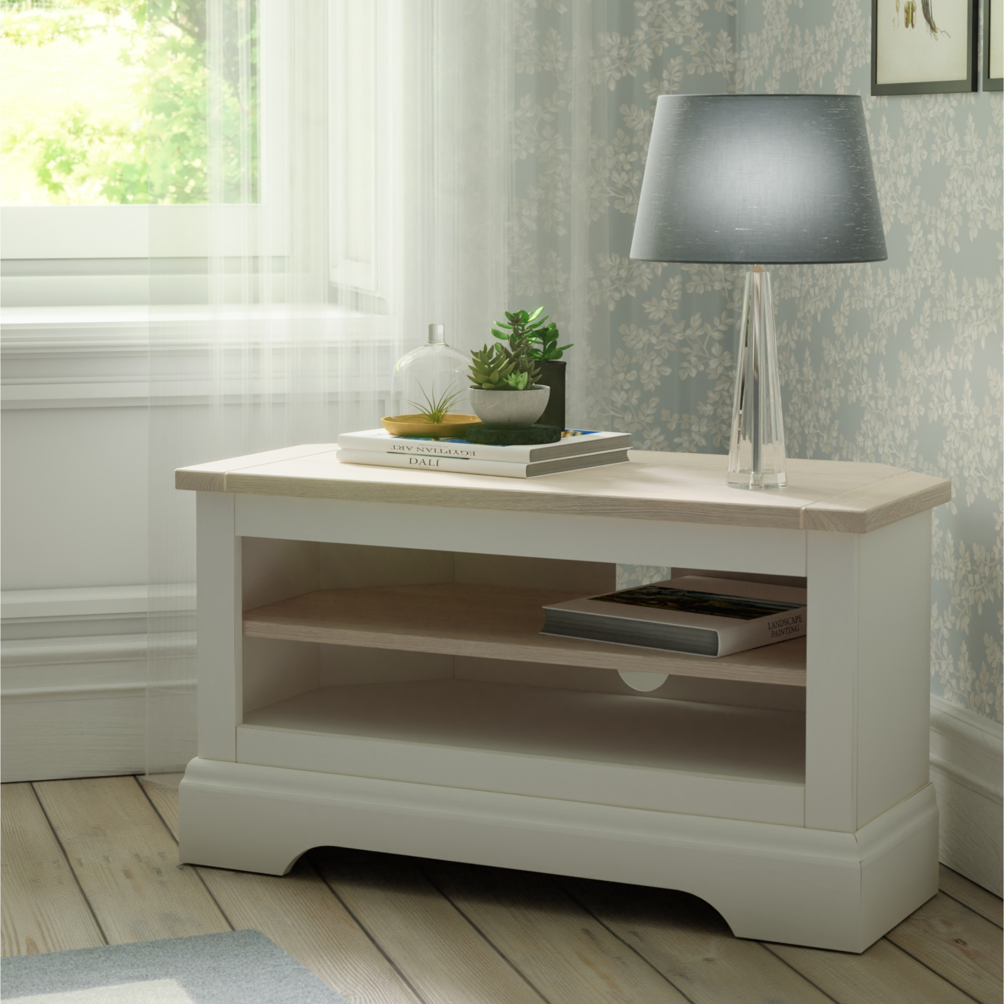 Dorset White Corner TV Unit
