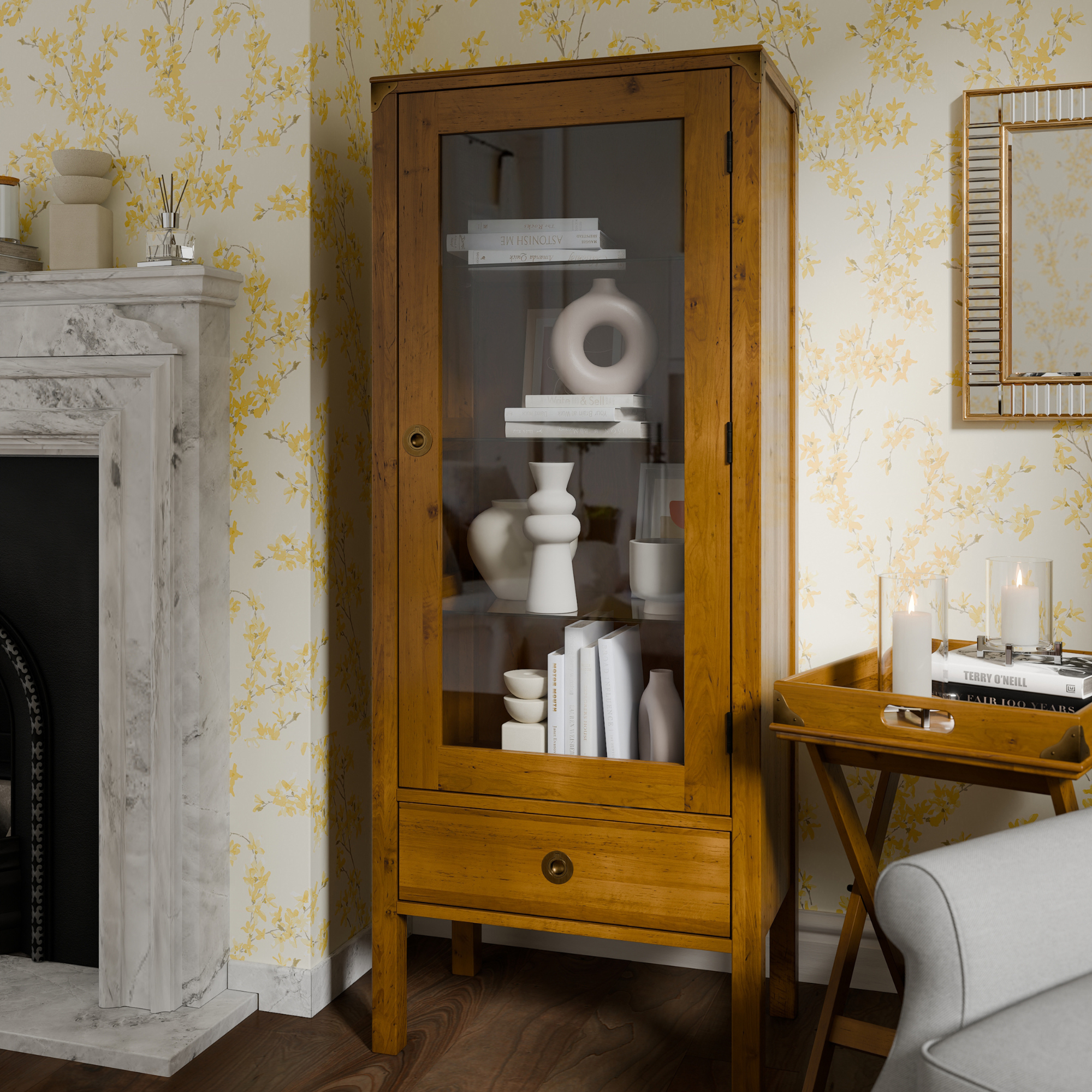 Balmoral 1 Door 1 Drawer Display Unit