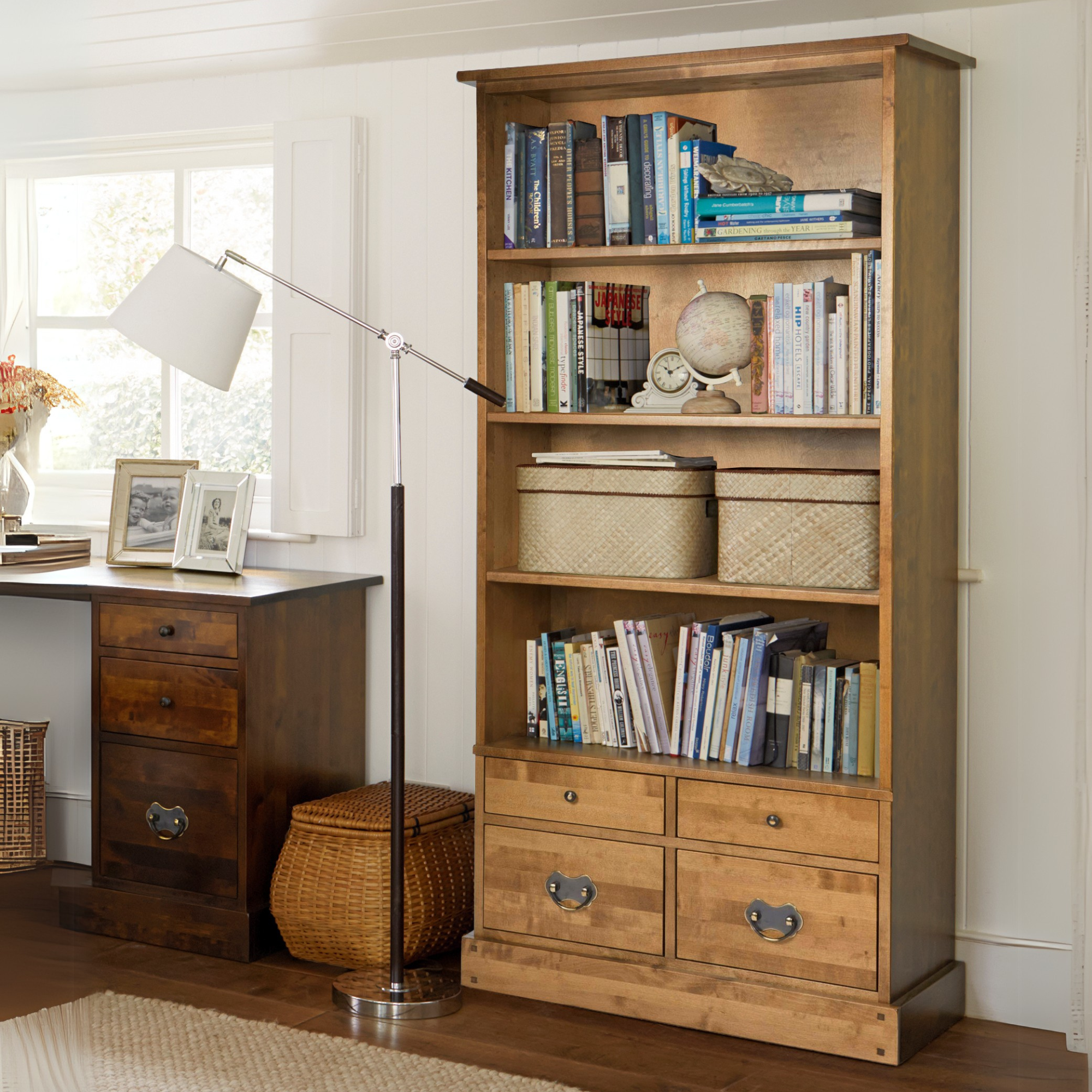 Garrat 4 Drawer Single Bookcase