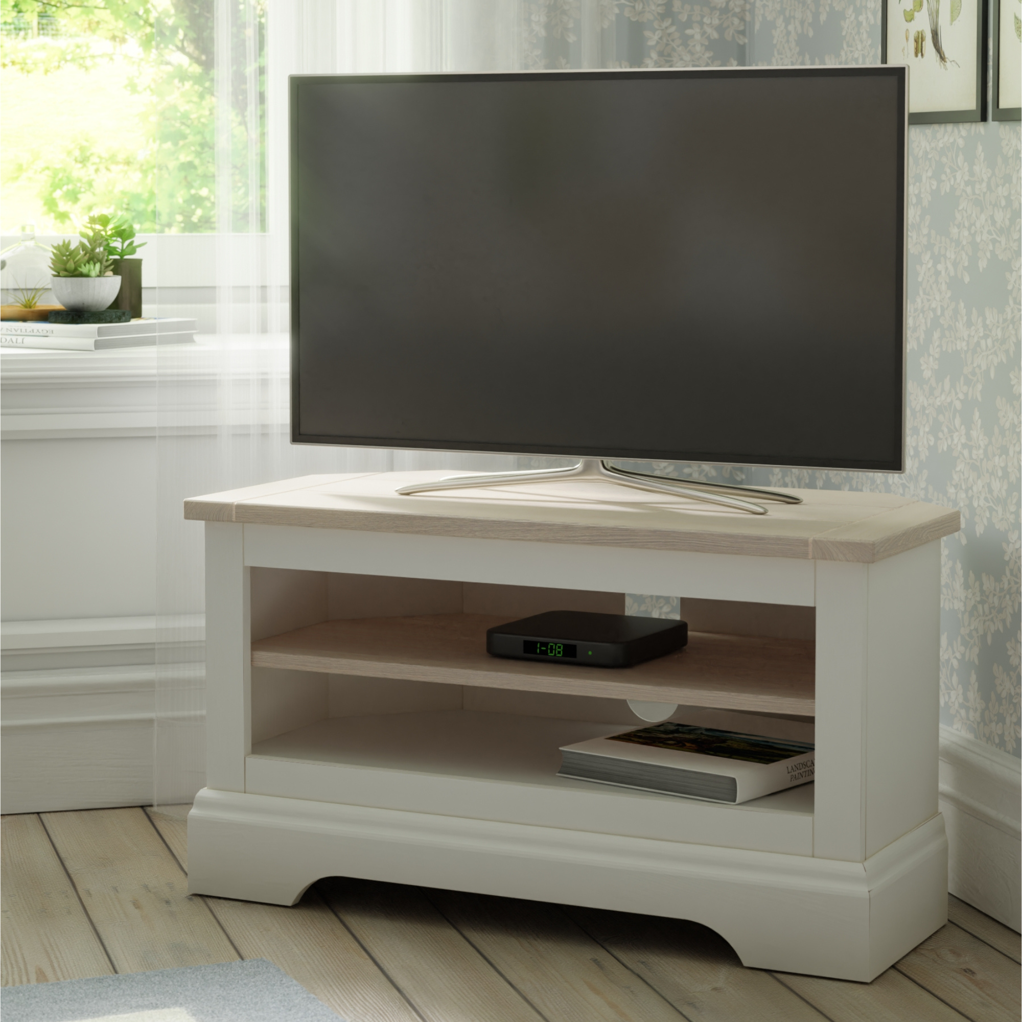 Dorset White Corner TV Unit