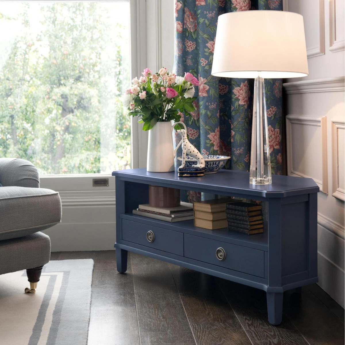 Henshaw 2 Drawer Corner TV Unit