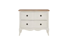 Amelie 2 Drawer Wide Bedside Table