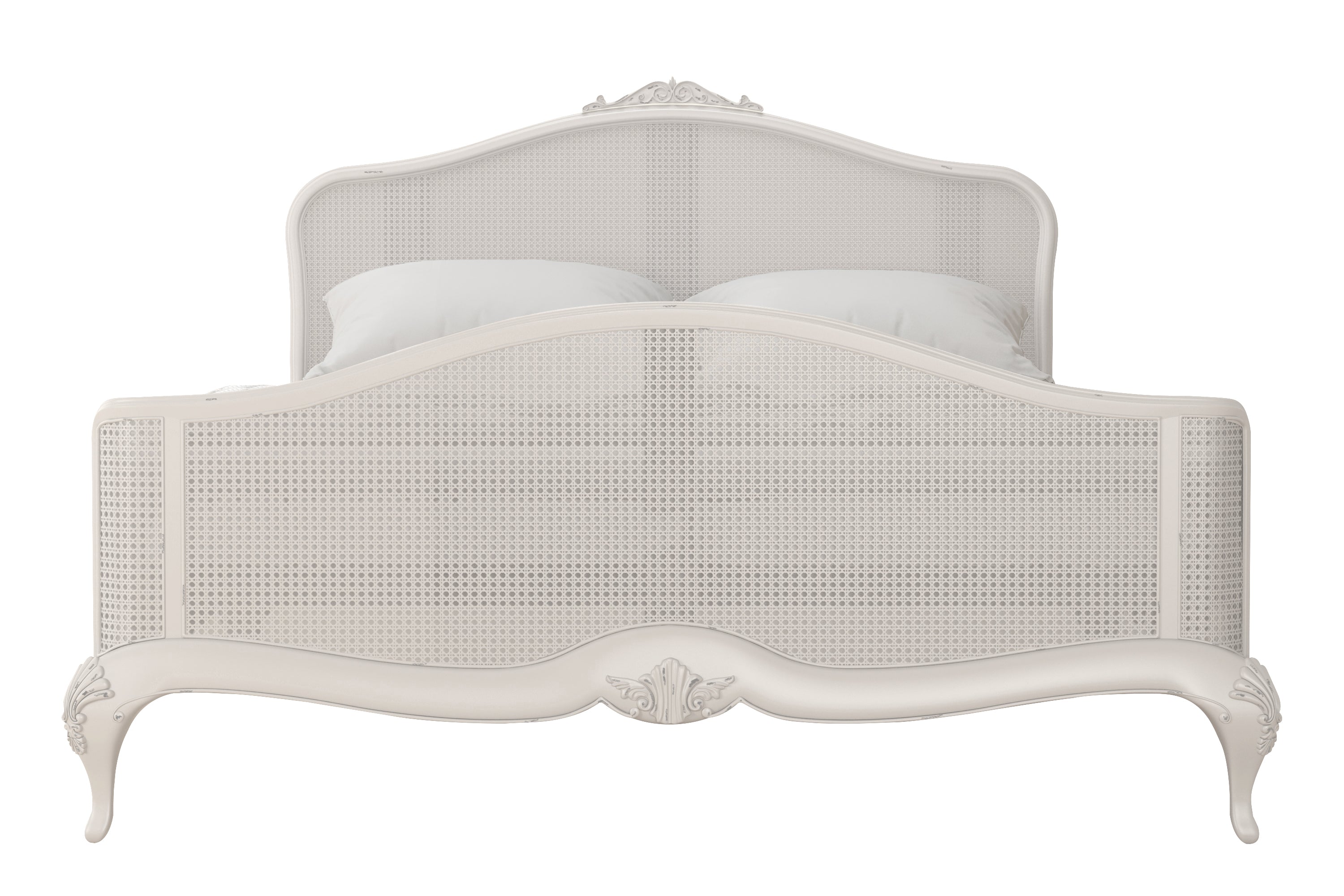 Etienne Grey Rattan Bed Frame