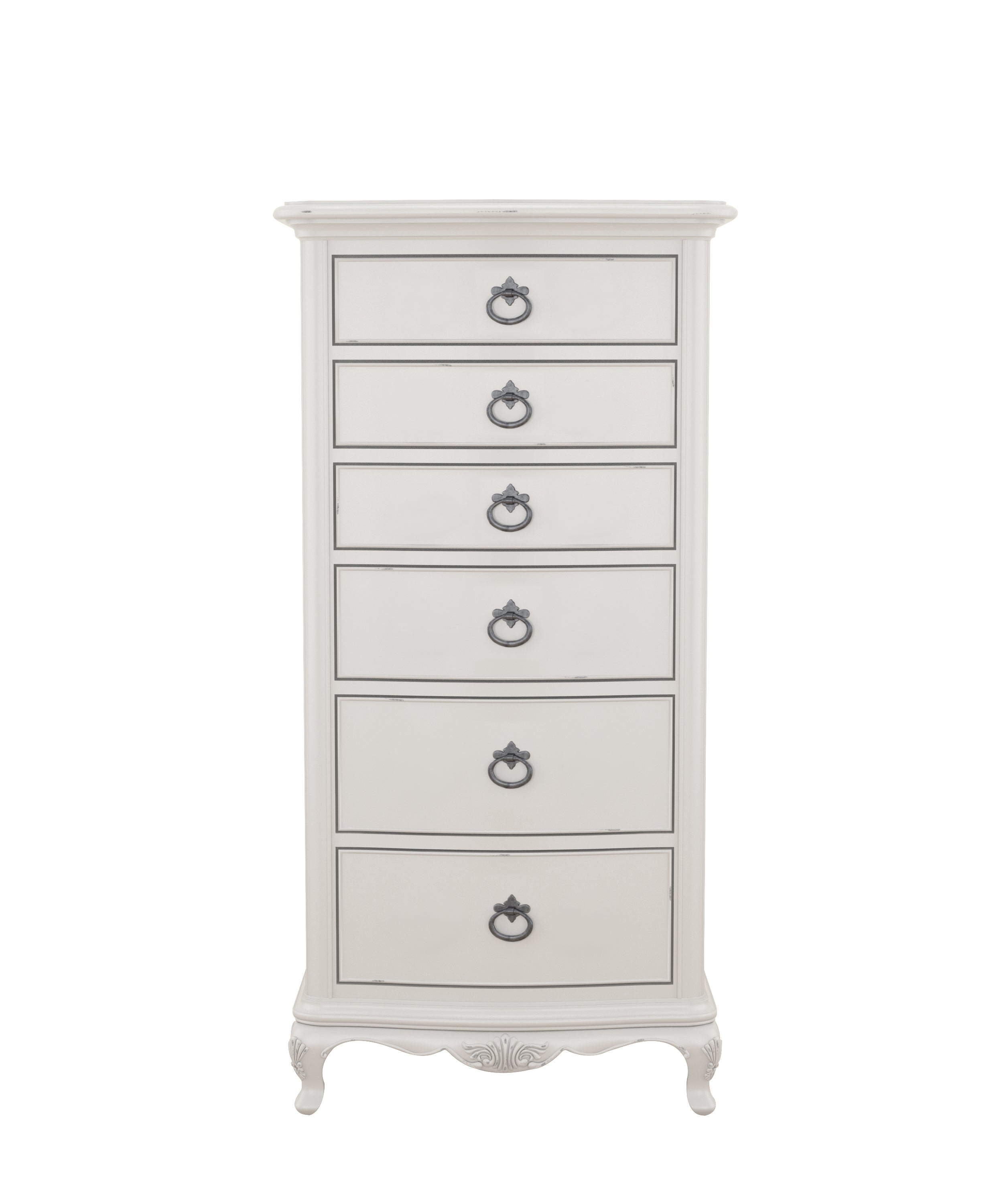 Etienne Grey 6 Drawer Tallboy