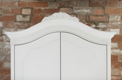 Etienne Grey Double Wardrobe