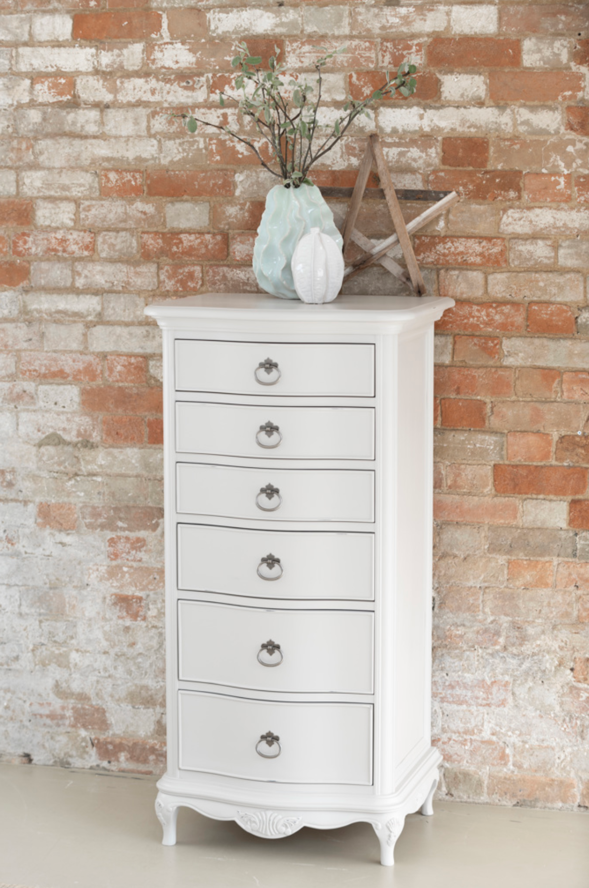Etienne Grey 6 Drawer Tallboy