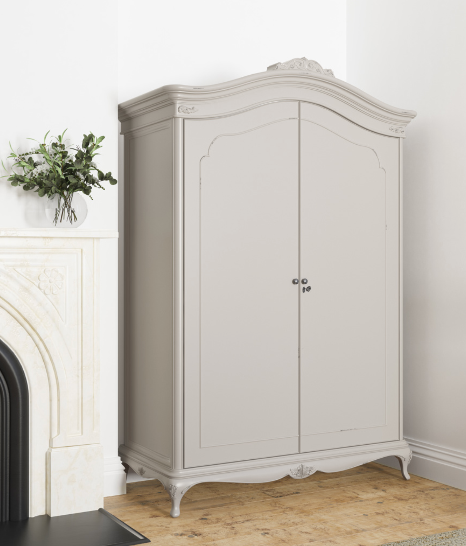 Etienne Grey Wide Fitted Wardrobe