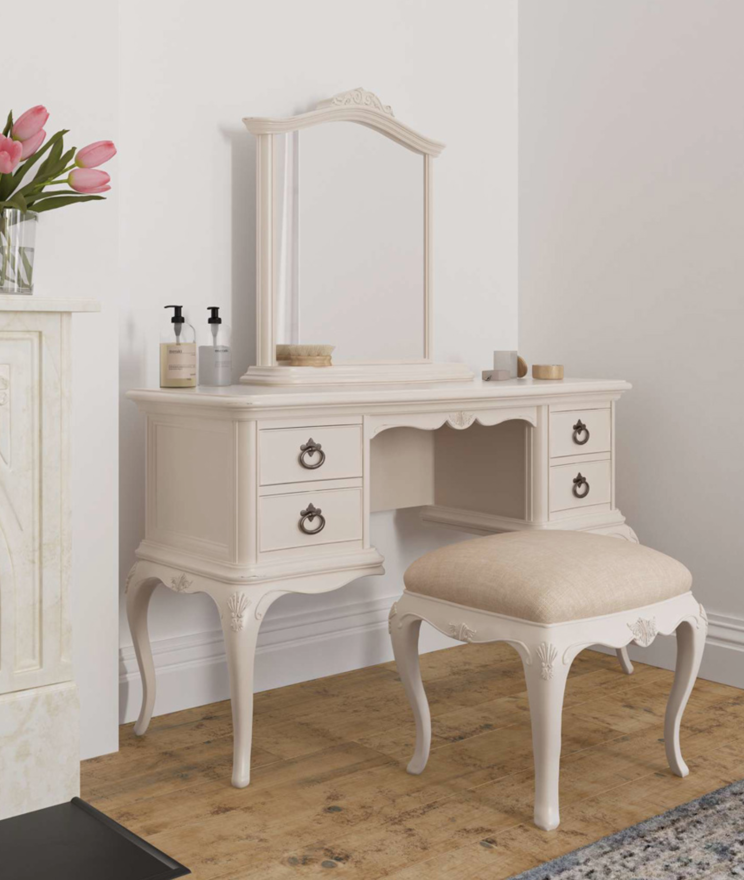 Ivory Bedroom Mirror