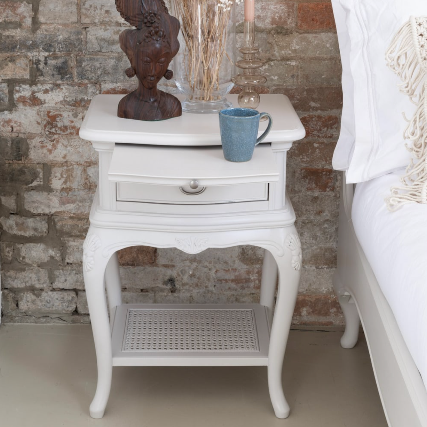 Etienne Grey 1 Drawer Bedside Chest