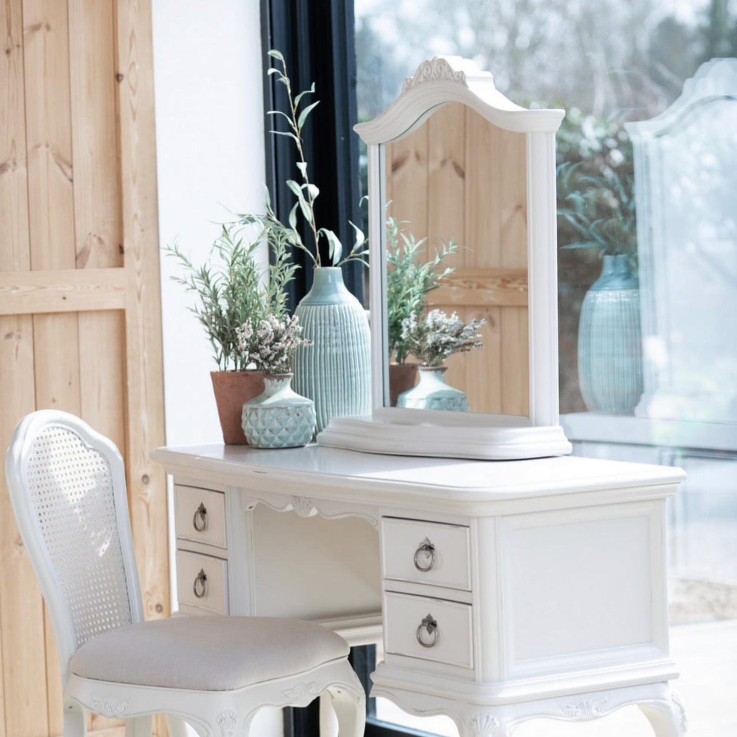 Etienne Grey Dressing Table Mirror