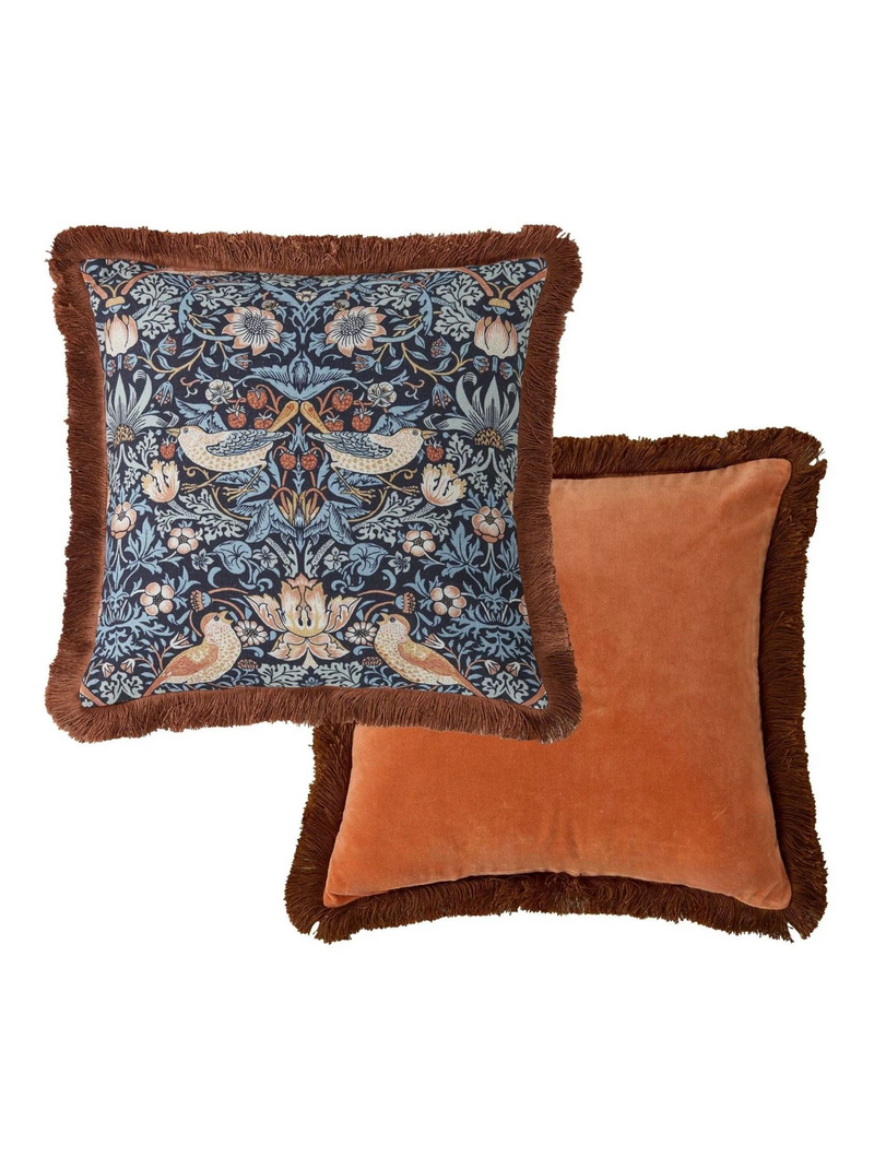 Strawberry Thief Blue Cushion 50 x 50 cm