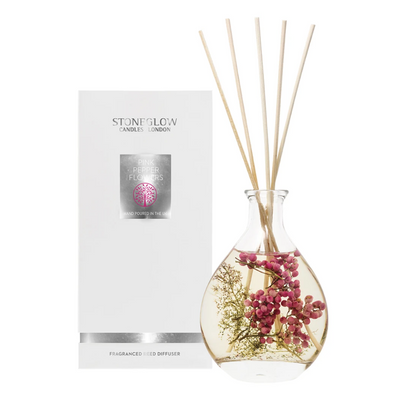 Nature's Gift Pink Pepper Flowers Reed Diffuser - Plum Retail