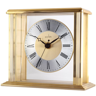 Hamilton Mantel Clock, Gold - Plum Retail