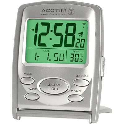 Vista Radio Controlled Alarm Clock - Plum Retail