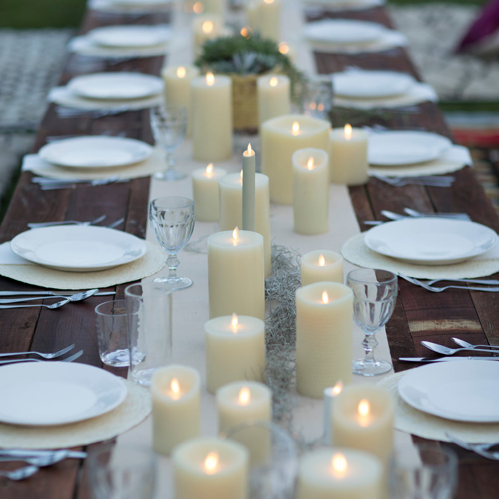Cream LED Candles