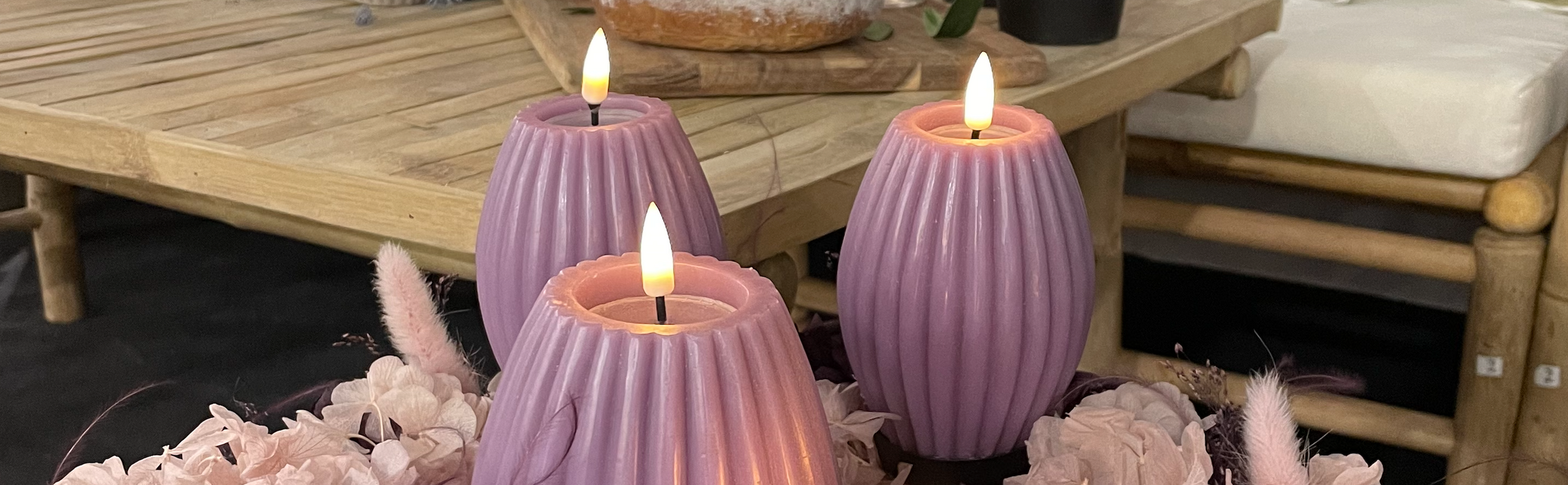 Sculptural LED Candles