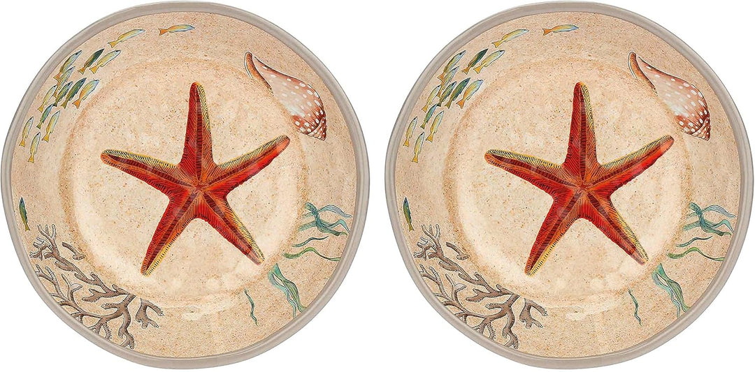 Sea Life Set of 2 Melamine Soup Bowls