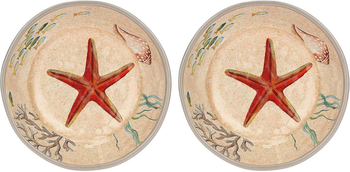 Sea Life Set of 2 Melamine Soup Bowls