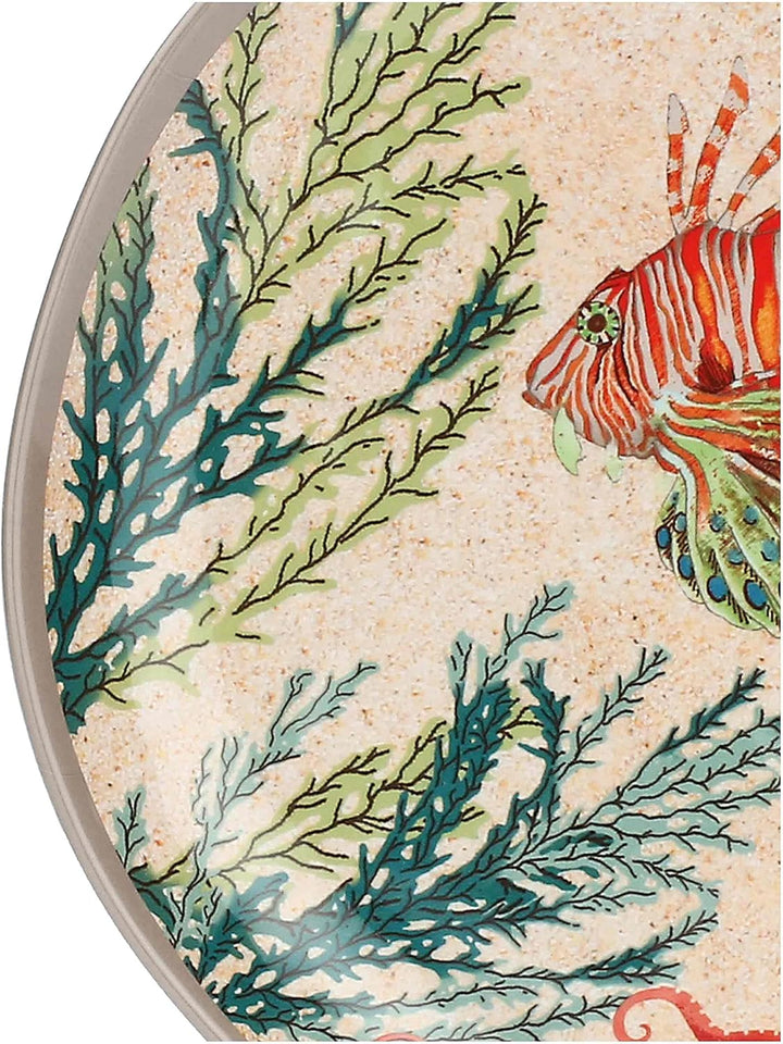 Sea Life Set of 2 Melamine Salad Plates