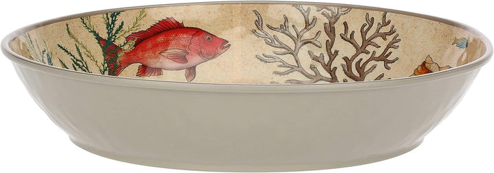 Sea Life Round Melamine Spaghetti Bowl