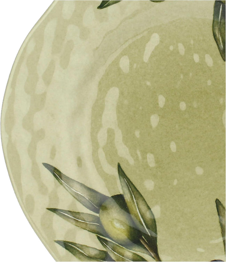 Olyvia Olive Melamine Salad Plates Set of 2 – 21cm