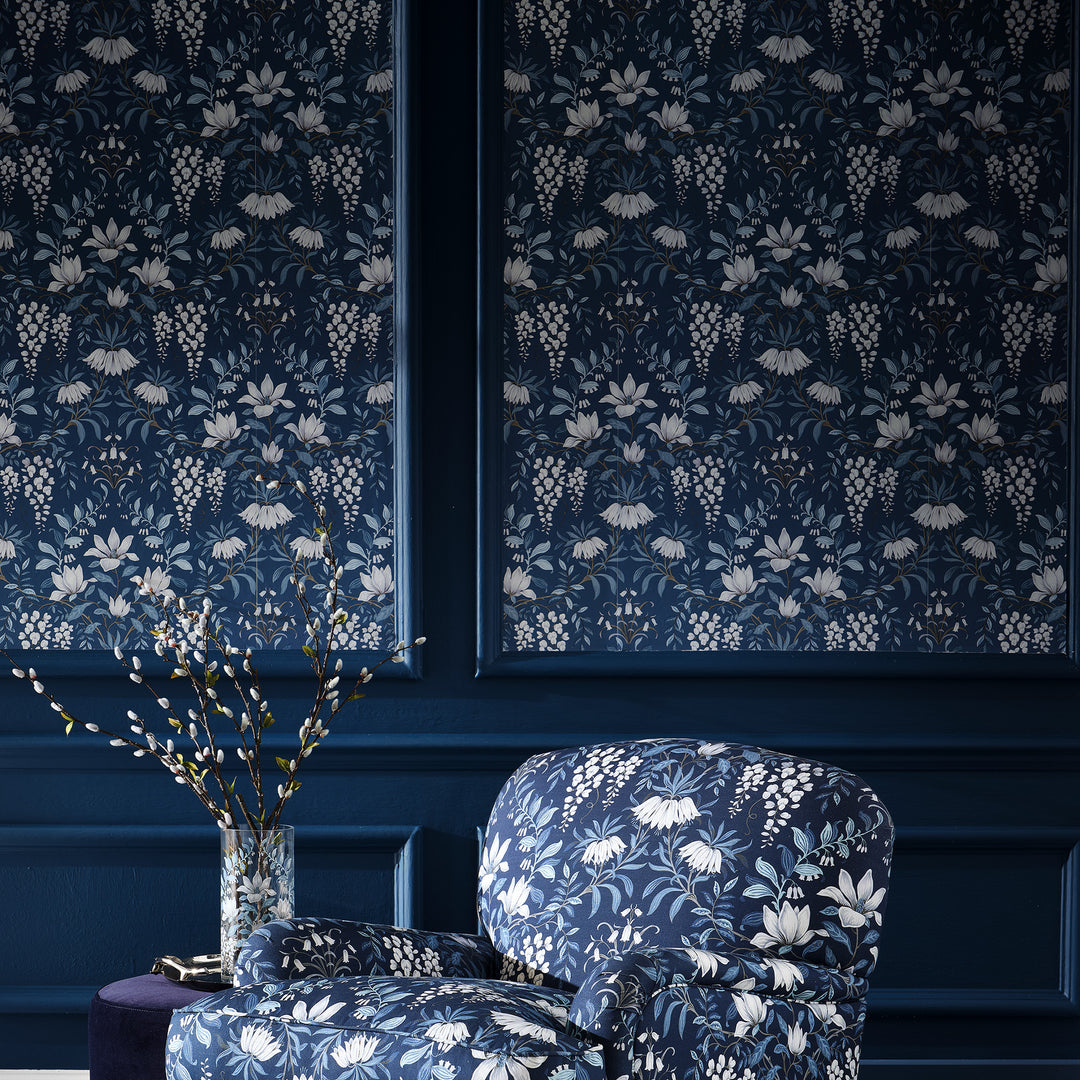 Parterre Dusky Seaspray Wallpaper