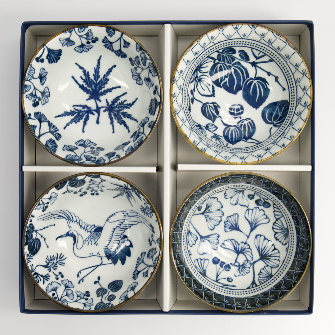 Flora Japonica Tayo Bowl 500 ml Gift Set of 4