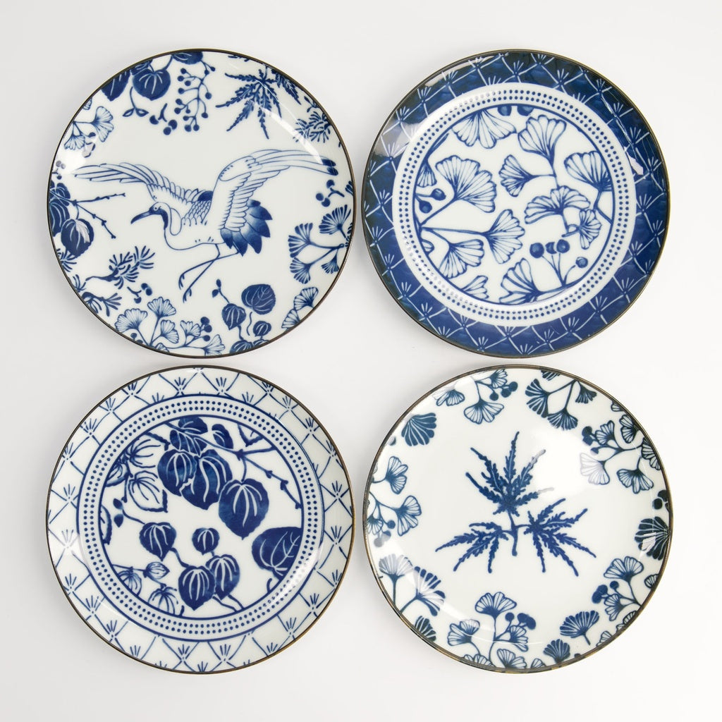 Flora Japonica Plate Gift Set of 4 – 16cm Porcelain Plates