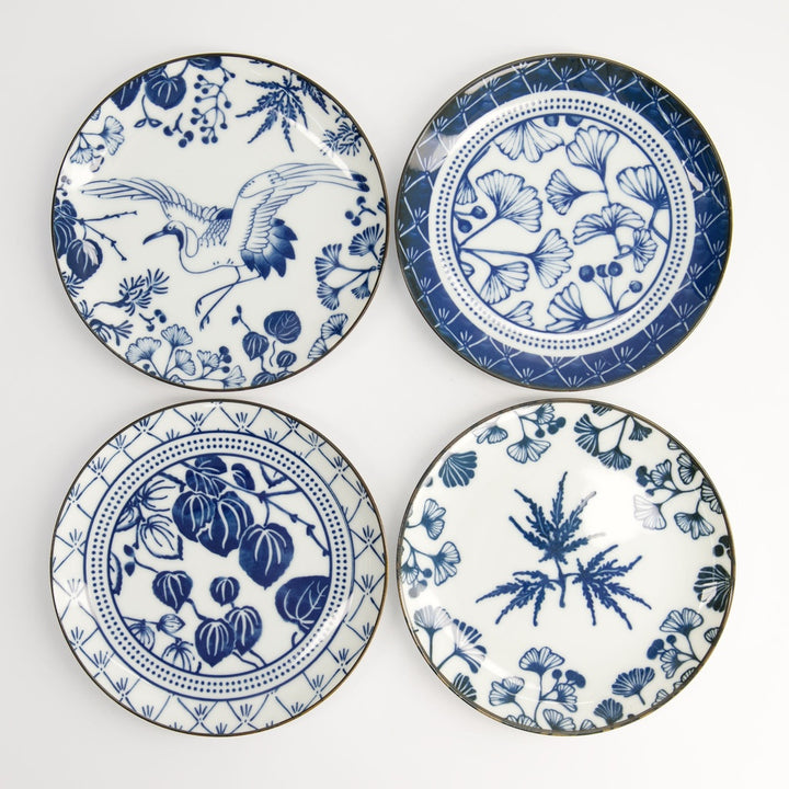Flora Japonica Plate Gift Set of 4 – 16cm Porcelain Plates
