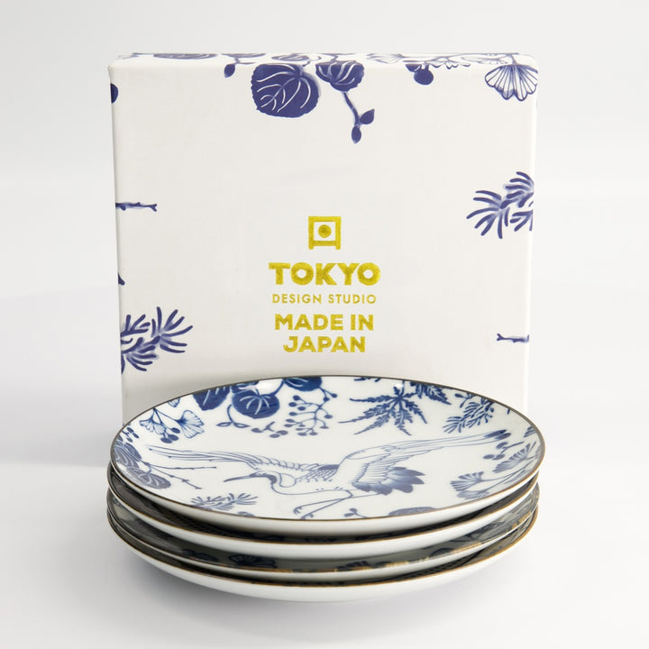 Flora Japonica Plate Gift Set of 4 – 16cm Porcelain Plates