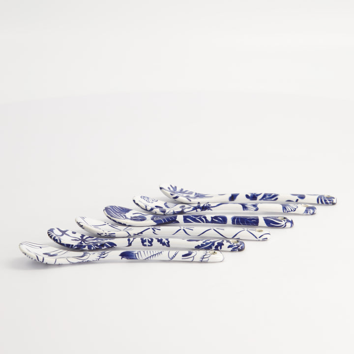 Flora Japonica Porcelain Spoon Set of 6