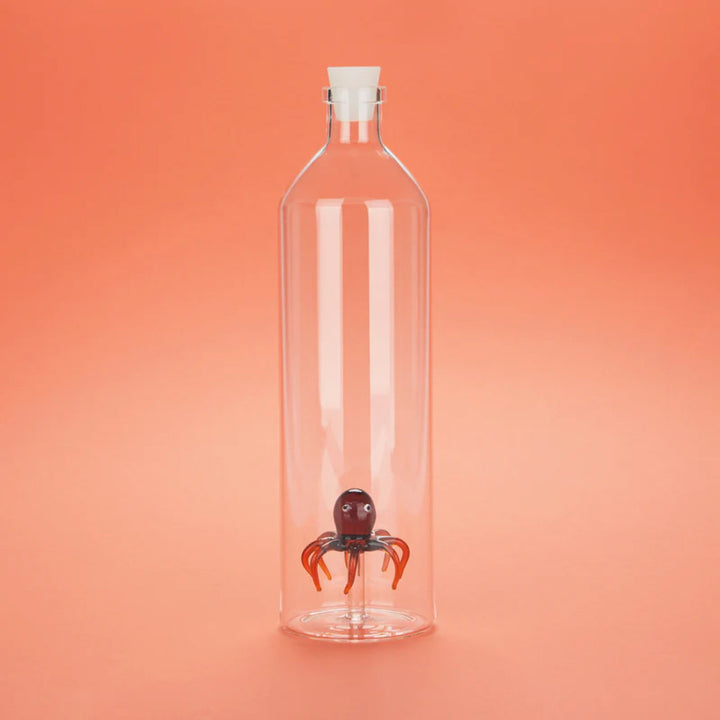 Atlantis Octopus Glass Water Bottle