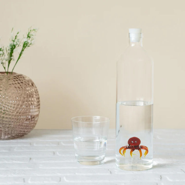 Atlantis Octopus Glass Water Bottle