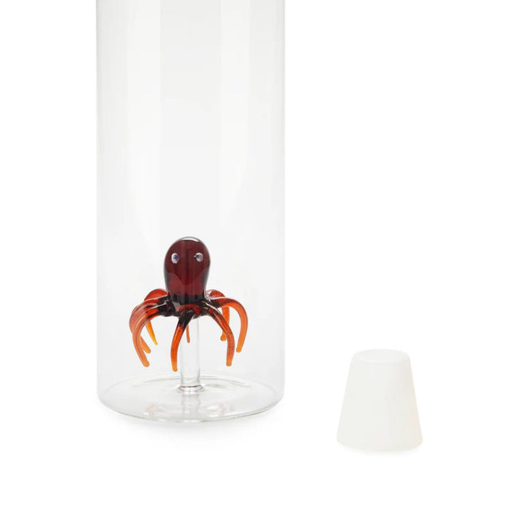 Atlantis Octopus Glass Water Bottle