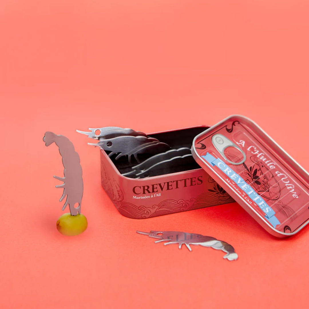 Conserverie Crevettes Appetiser Forks Set of 6