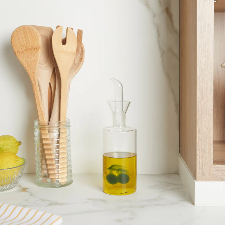 Olives Glass Olive Oil Dispenser