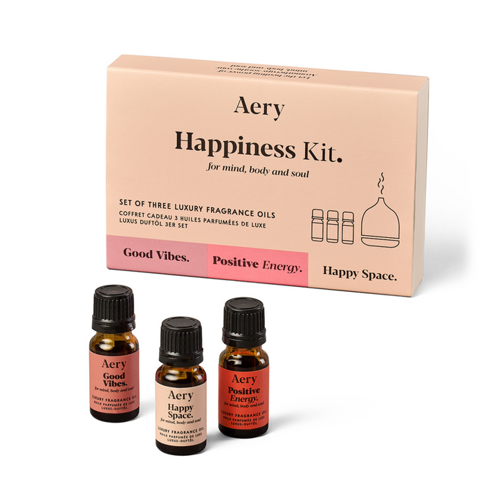 Happiness Fragrance Oil Set - Happy Space, Positive Energy & Good Vibes