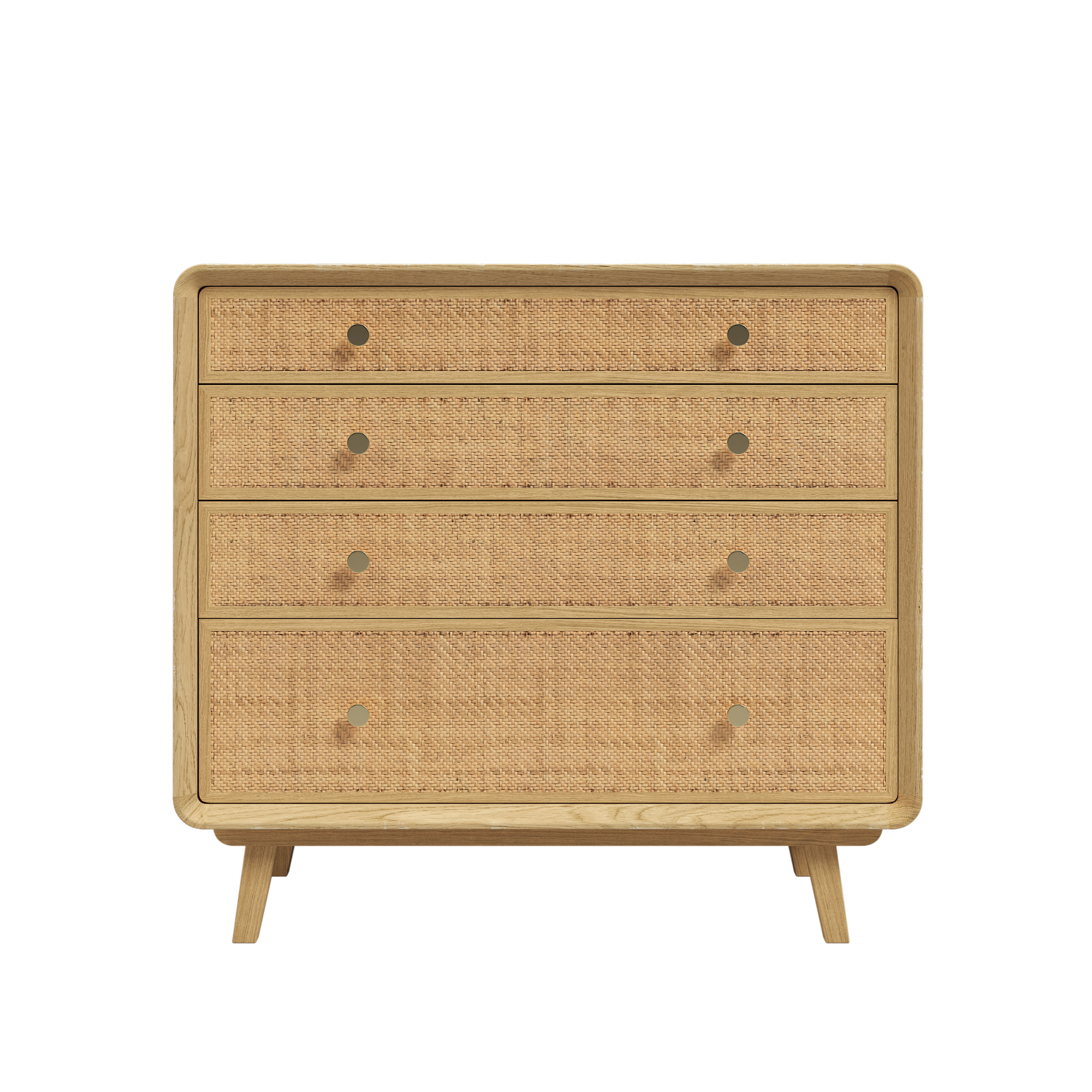 Millen Rattan 4 Drawer Chest