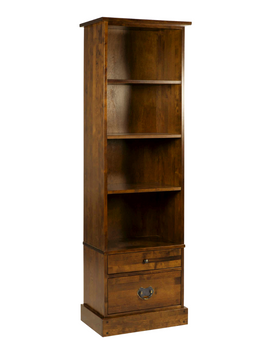 Garrat 2 Drawer Single Bookcase